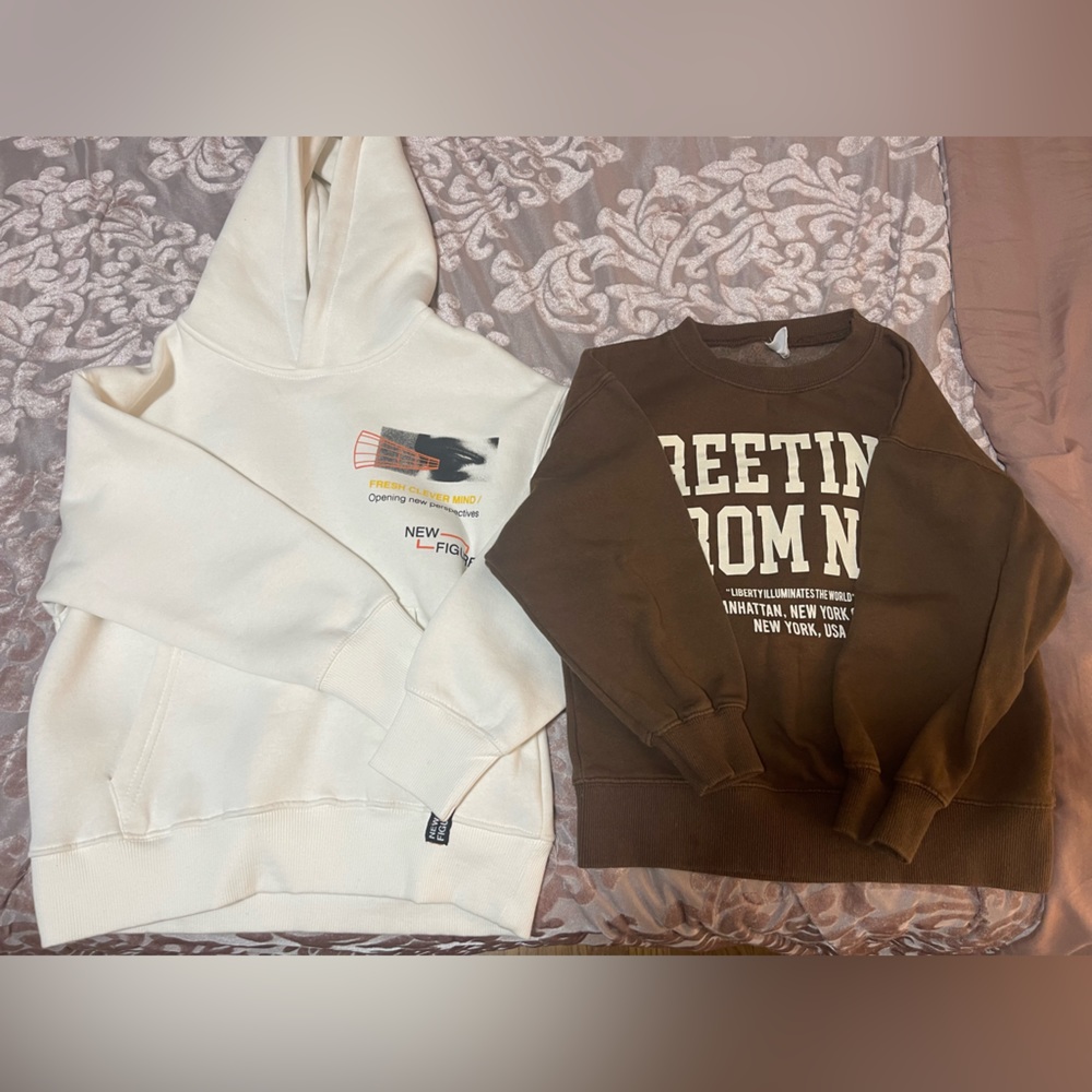 BOYS ZARA HOODIE AND SWEATSHIRT BUNDLE